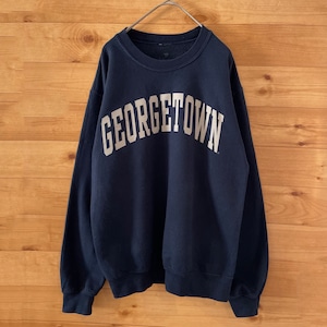 【USA古着】カレッジロゴ ジョージタウン大学 GEORGETOWN アーチロゴ スウェット トレーナー M相当 US古着