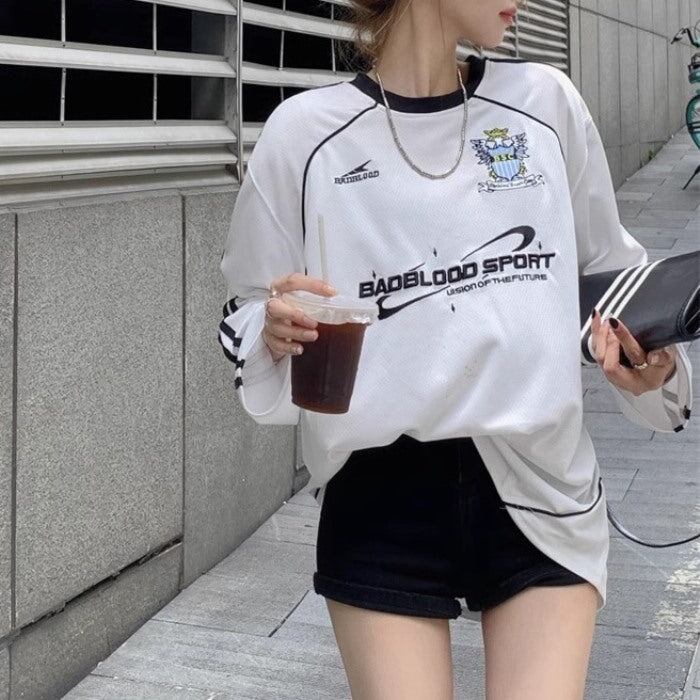 badblood 韓国　ロングTシャツ　スポーツ