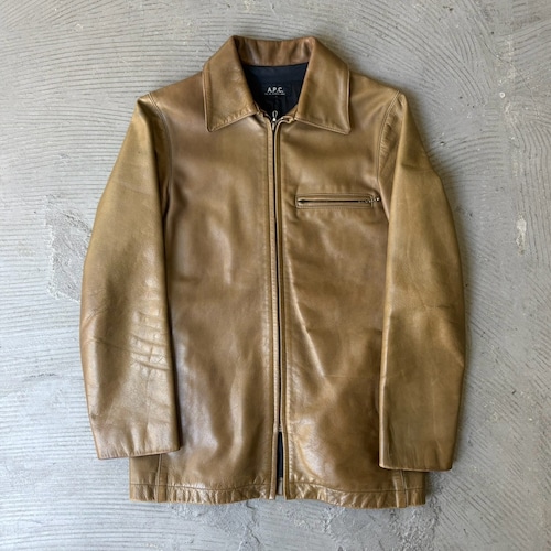 A.P.C. / Zip-up leather jacket（Made in France ）