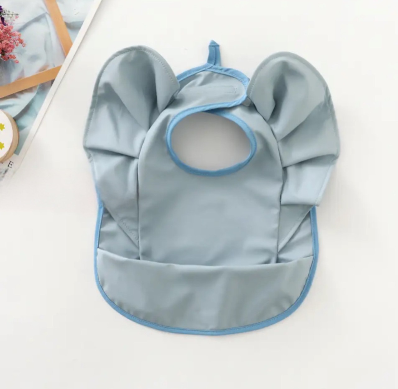 即納【pecoramou select】フリルビブ　dot