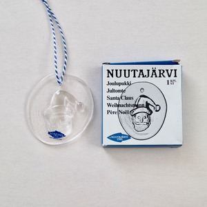 [SOLD OUT] Nuutajarvi ヌータヤルヴィ / ガラスオーナメント サンキャッチャー サンタクロース