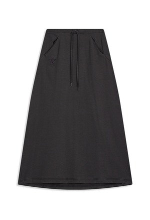 [OPEN YY] SLANT JERSEY SKIRT, CHARCOAL 正規品 韓国ブランド 韓国通販 韓国代行 韓国ファッション オープン ワイワイ 日本 店舗