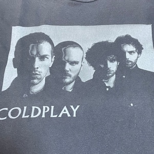 【SHOOT】バンドTシャツ コールドプレイ COLDPLAY フォトプリント ロックt  バンt US古着