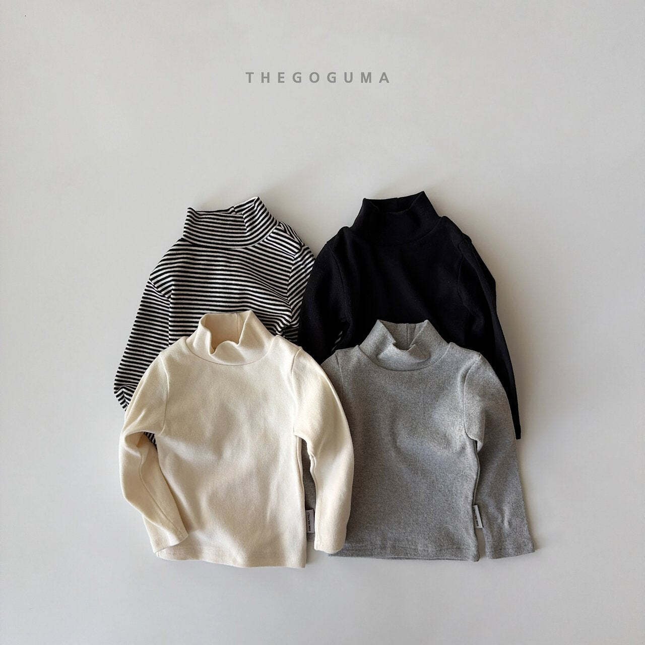 【取寄】THE GOGUMA ふんわり無地タートルネックTシャツ｜冬服｜韓国子供服