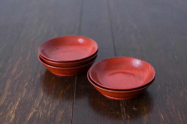 赤漆器の豆皿｜9.5cm