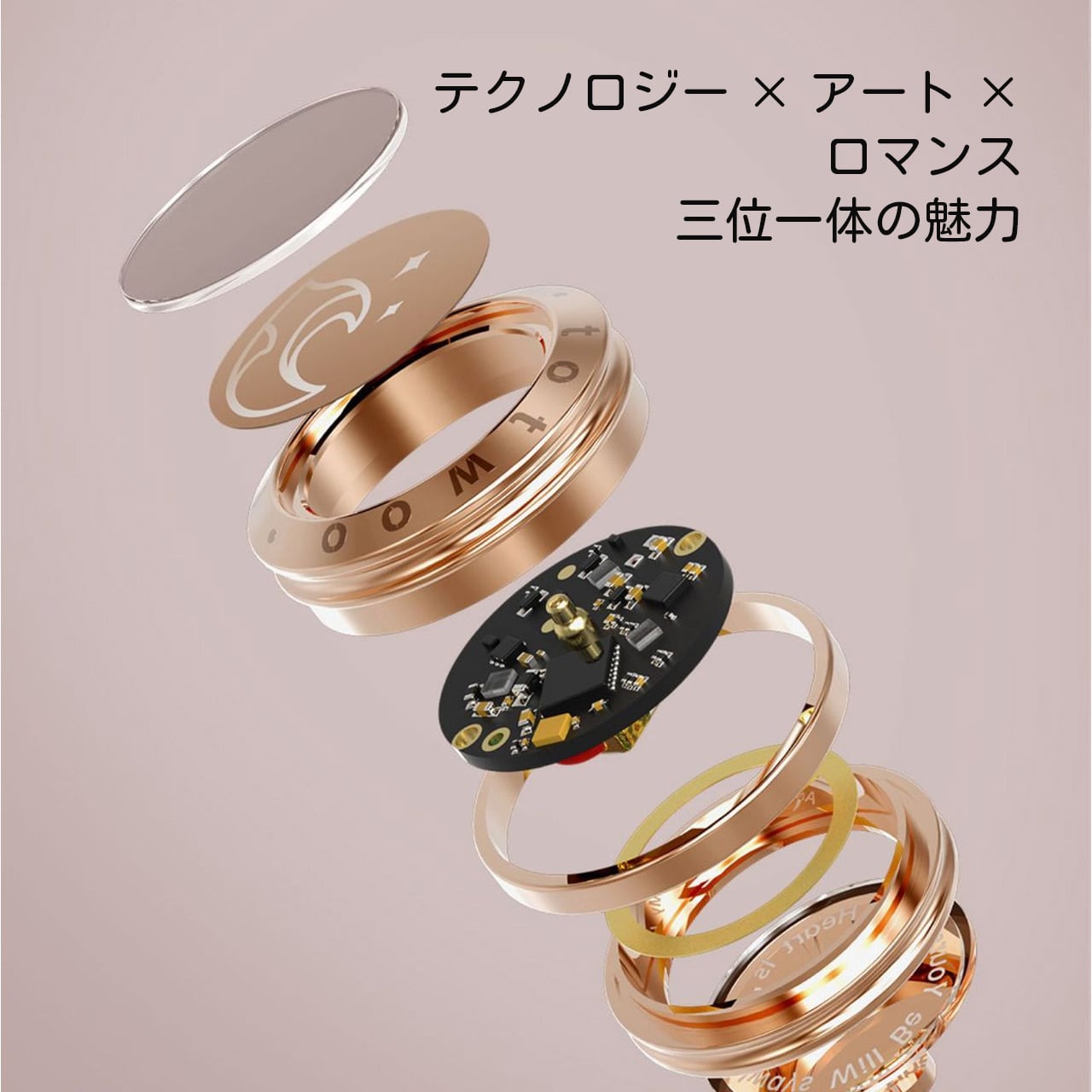 B30 .遠距離恋愛カップル用 遠隔感応スマートブレスレット ワンタッチ