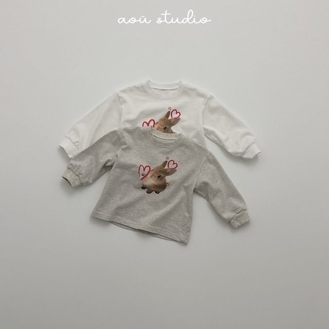 【取寄】aou|bunny tee|バニーTシャツ|XS-L|toddler|26 autumn