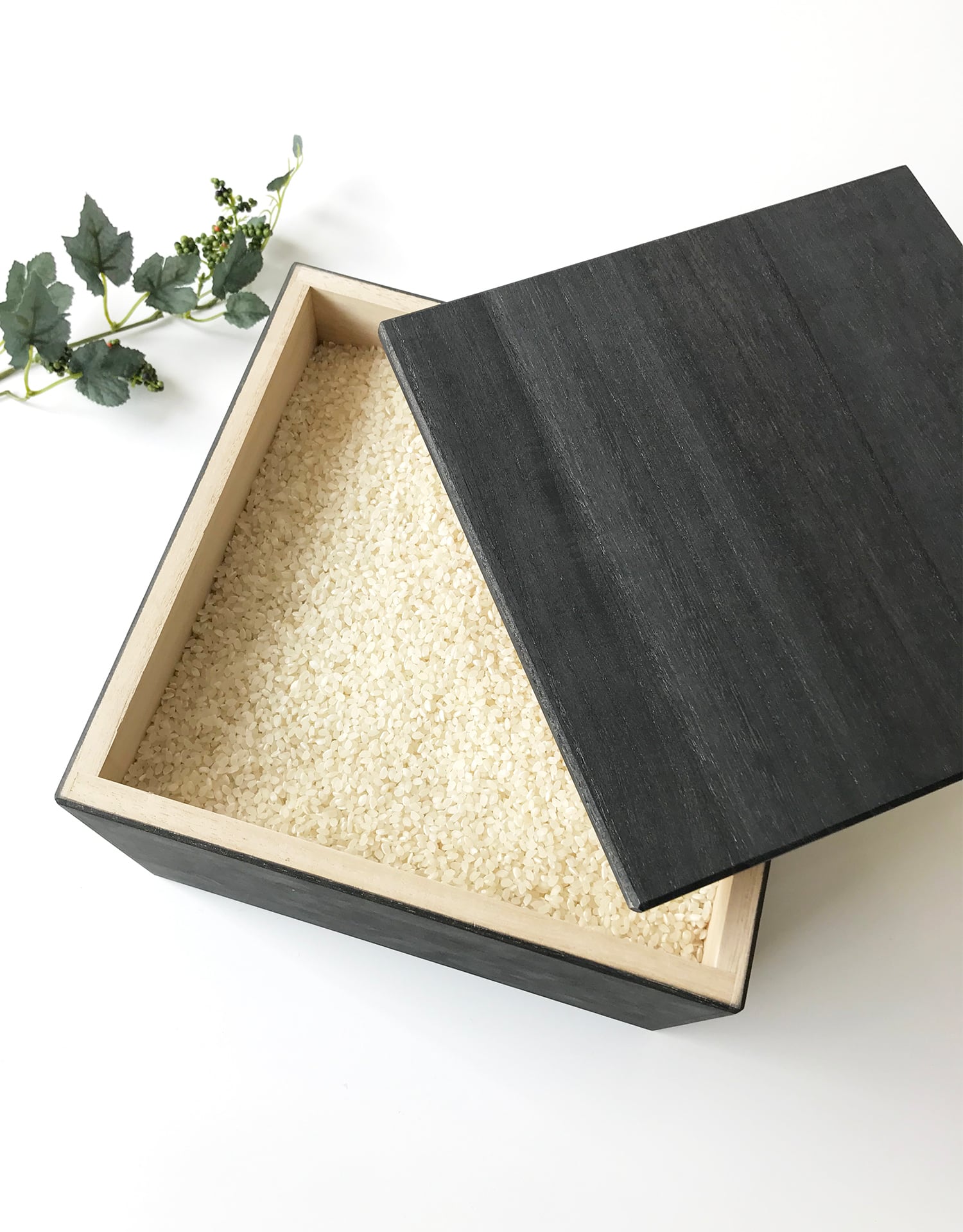 KATOMOKU 米びつ ブラック km-115BL | 加藤木工株式会社 online shop