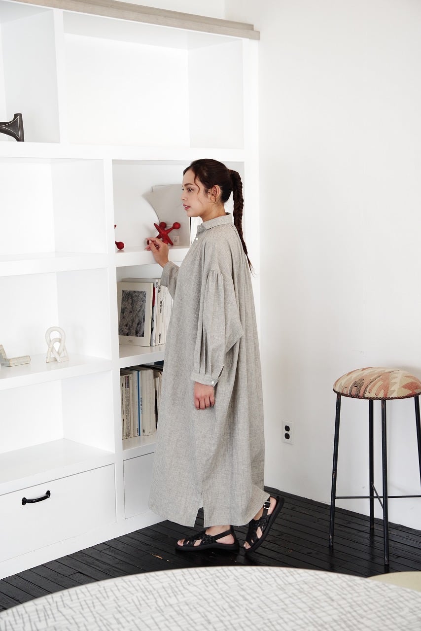 Cotton Linen Pull-Over Dress