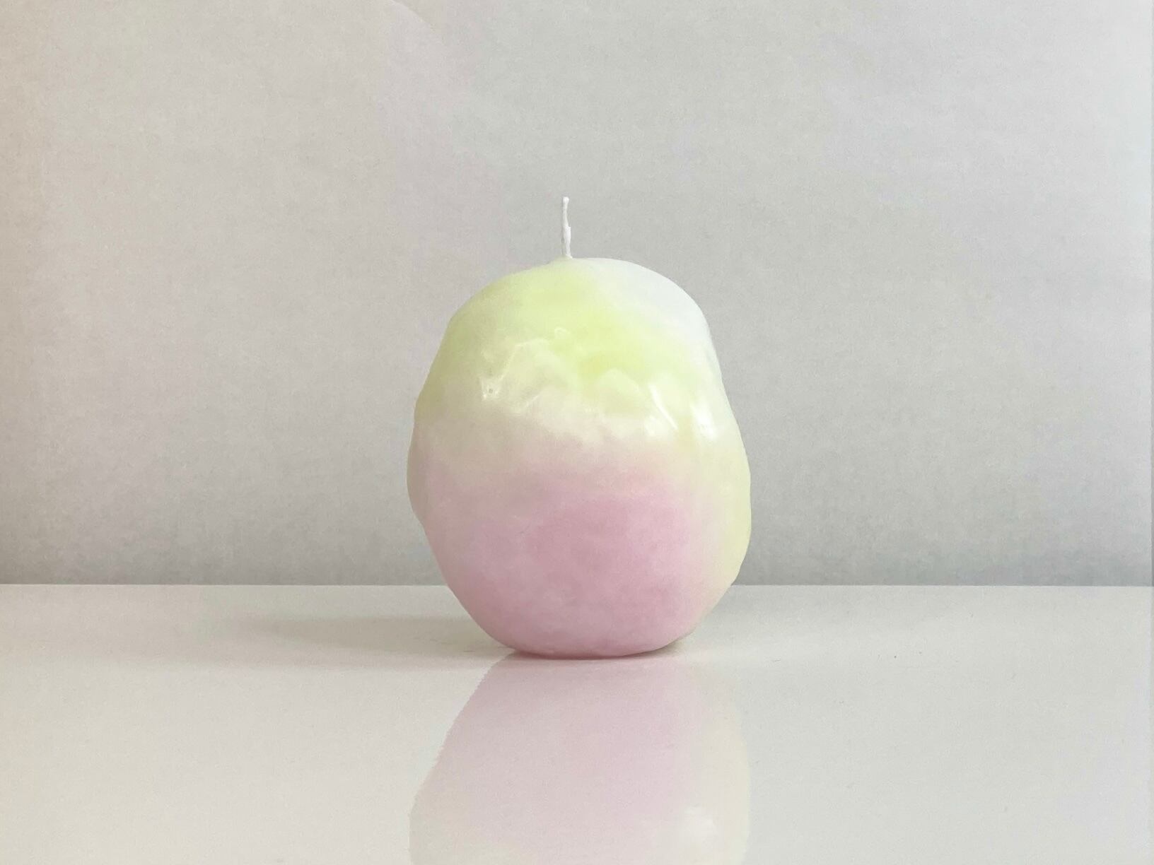 ゐる(いる)キャンドル|Sサイズ:ピンク&グリーン