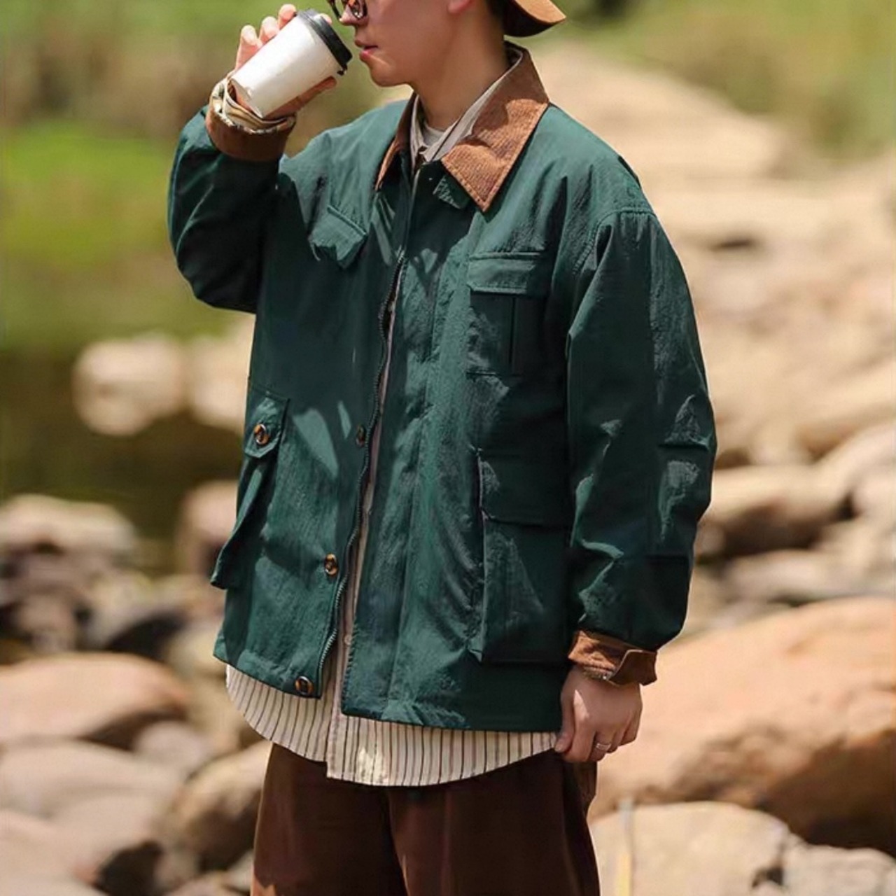 Corduroy collar field jacket 1169 - 8