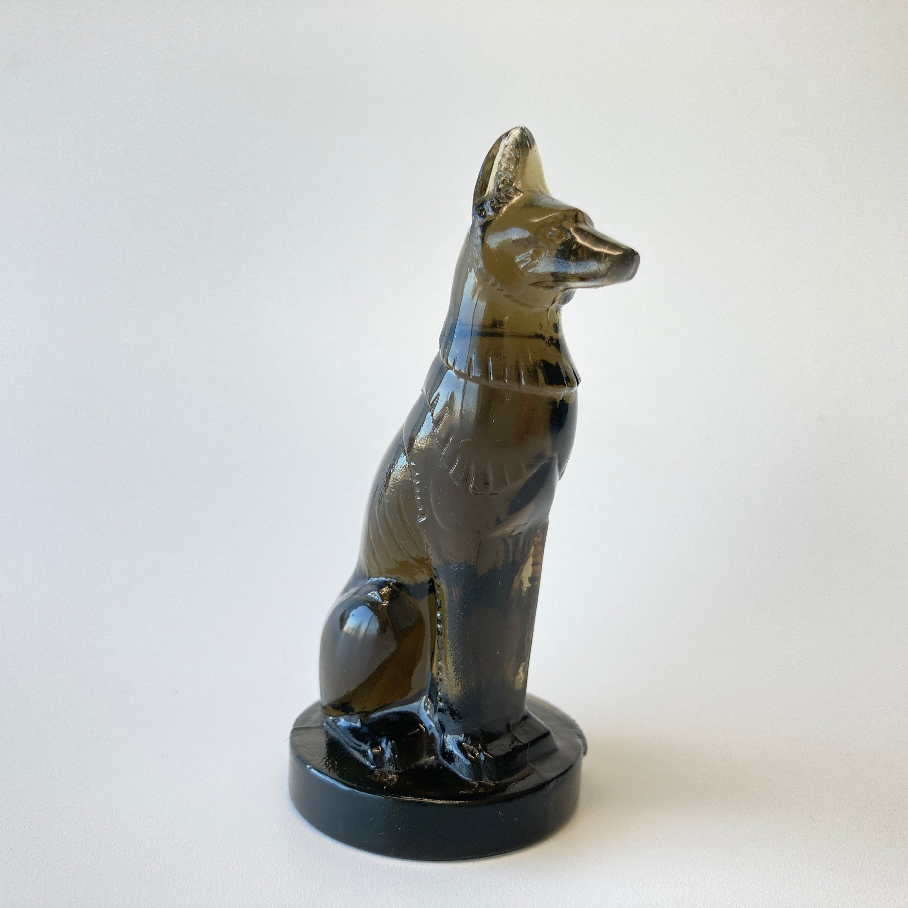 R.LALIQUE ルネ・ラリック 印章 彫像 置物「Chien」犬 スモーク