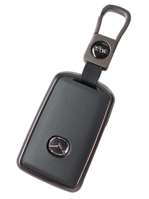 【努力特価】スマート キーケース カバー アルミ 革 素材 cx60 cx5 cx80 cx30 cx8 マツダ3 マツダ6 対応 カスタム アクセサリー パーツ