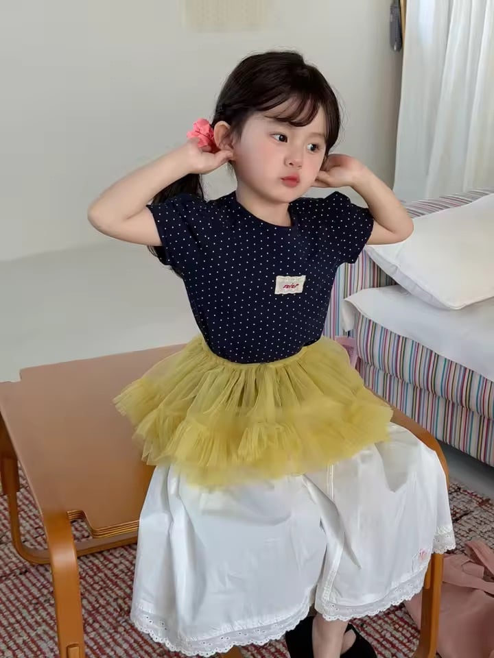 バックオープンドットトップス