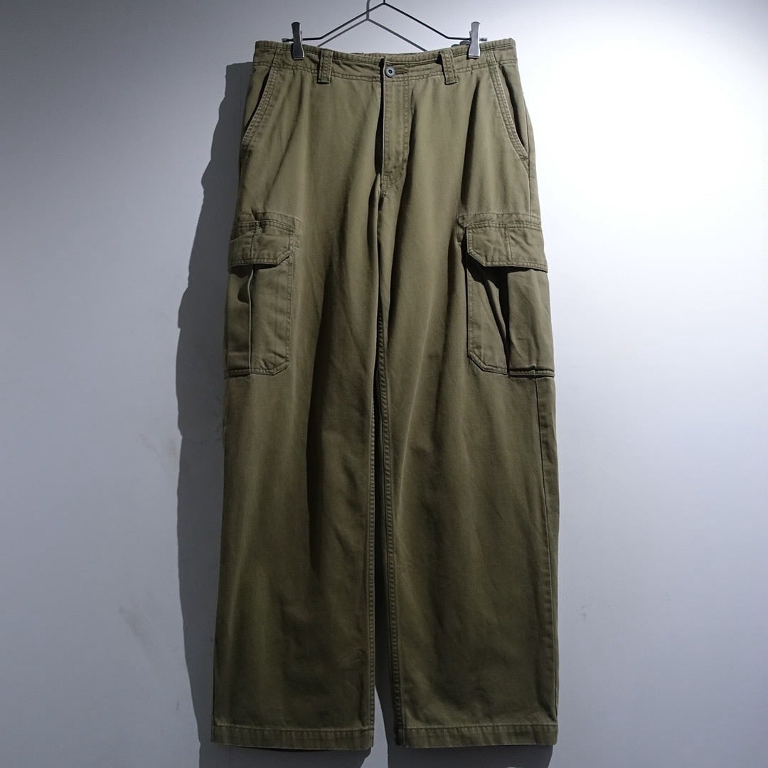 O0s "GAP" Khaki Green Wide Straight Cargo Pants