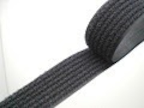 クラレ フリーマジック 縫製タイプ 25㎜幅　黒/白　25m巻