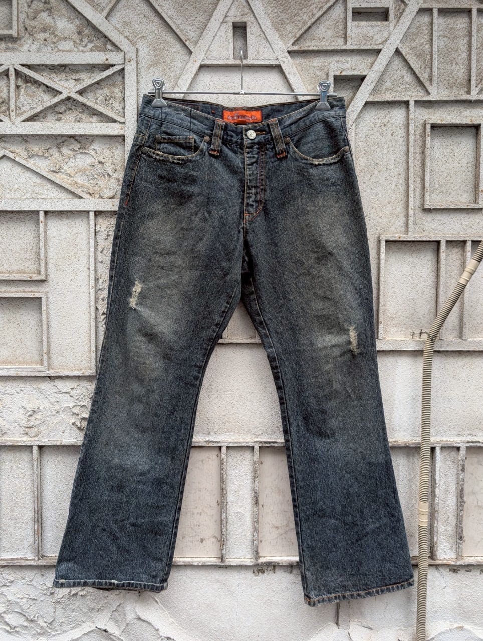 "MICROS CLOTHING" flare denim pants