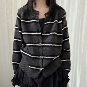 border knit cardigan J00039