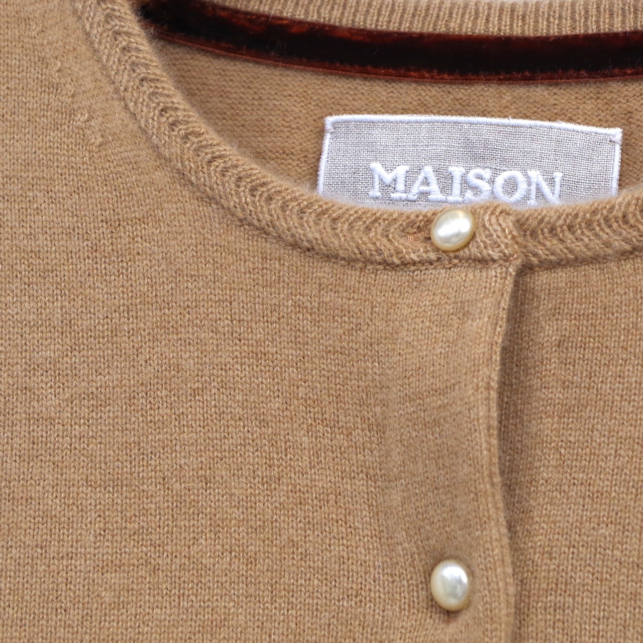 MAISON CARRÉE CASHMERE Blanchett CARDIGAN BEIGE