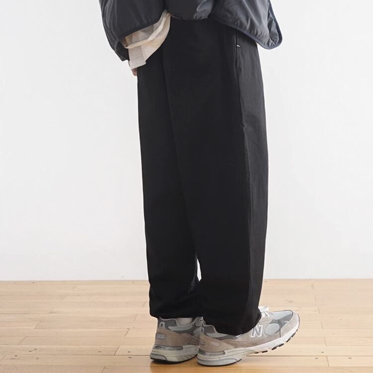 ★PLAIN RETRO CASUAL WIDE LEG PANTS　　　A0726