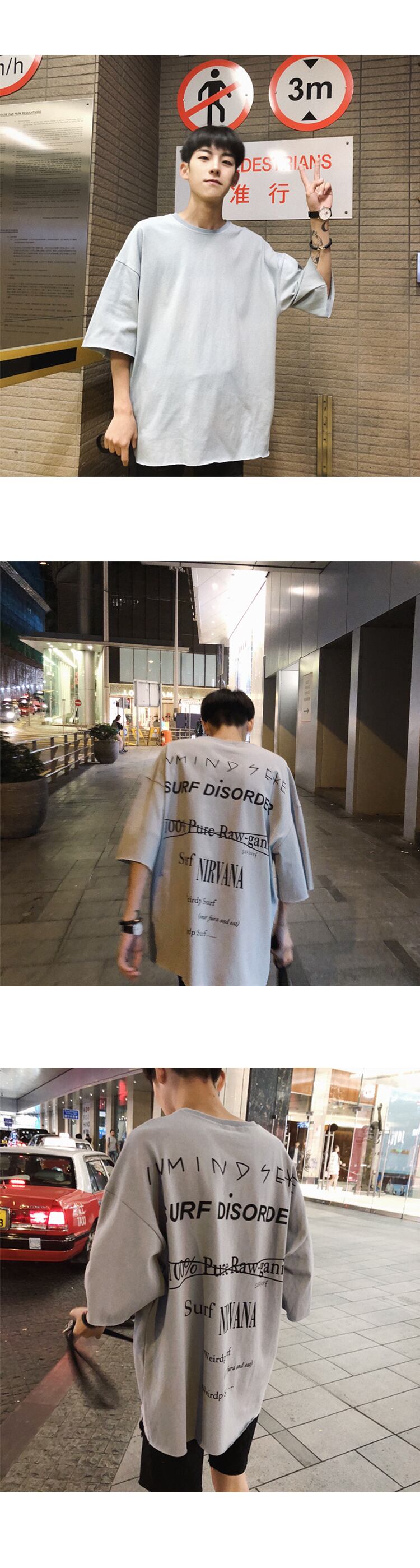 全3色 Tシャツ カットソー プリント カジュアル シンプル