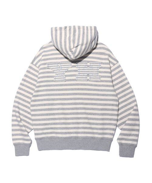 YOUHEE youhee パーカー グレー IVE レイ着用 ☆IVE レイ 着用！！【YOUHEE】I LOVE APPLIQUE HOOD ZIP-UP MELANGE