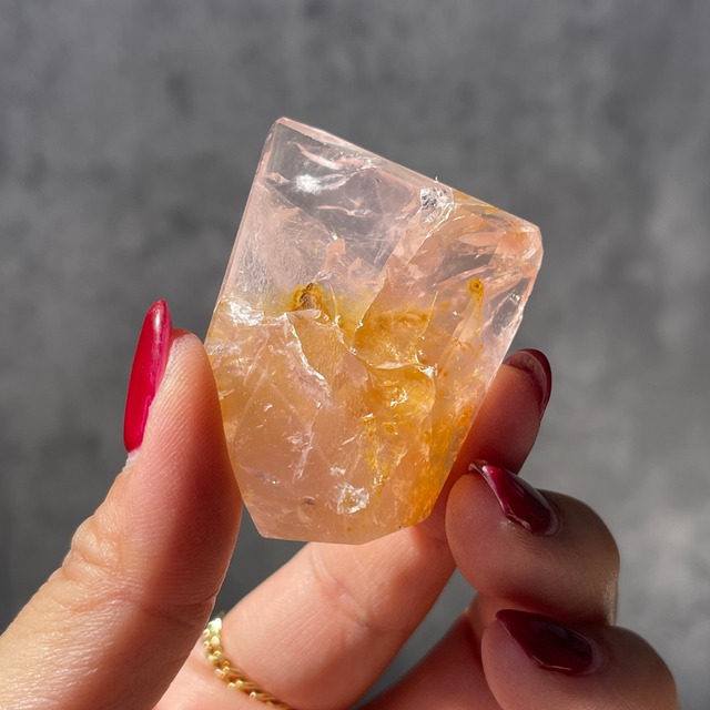 ブラジル・バイーア州産【ゴールデンヒーラー＆ローズクォーツ】フリーフォーム ⑪ 鉱物 天然石 パワーストーン