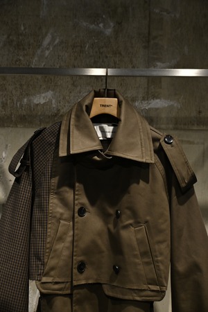 【26AW | MEN】Feng Chen Wang フェンチェンワン / ジャケット / DECONSTRUCTED SHORT TRENCH COAT  FUF22JK26
