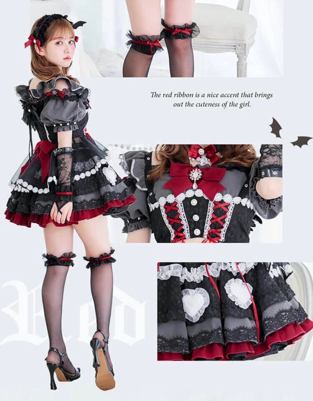 【Malymoon】バブルハートドーリーデビル バブルハートドーリーデビル （オリジナルコスプレ14点セット