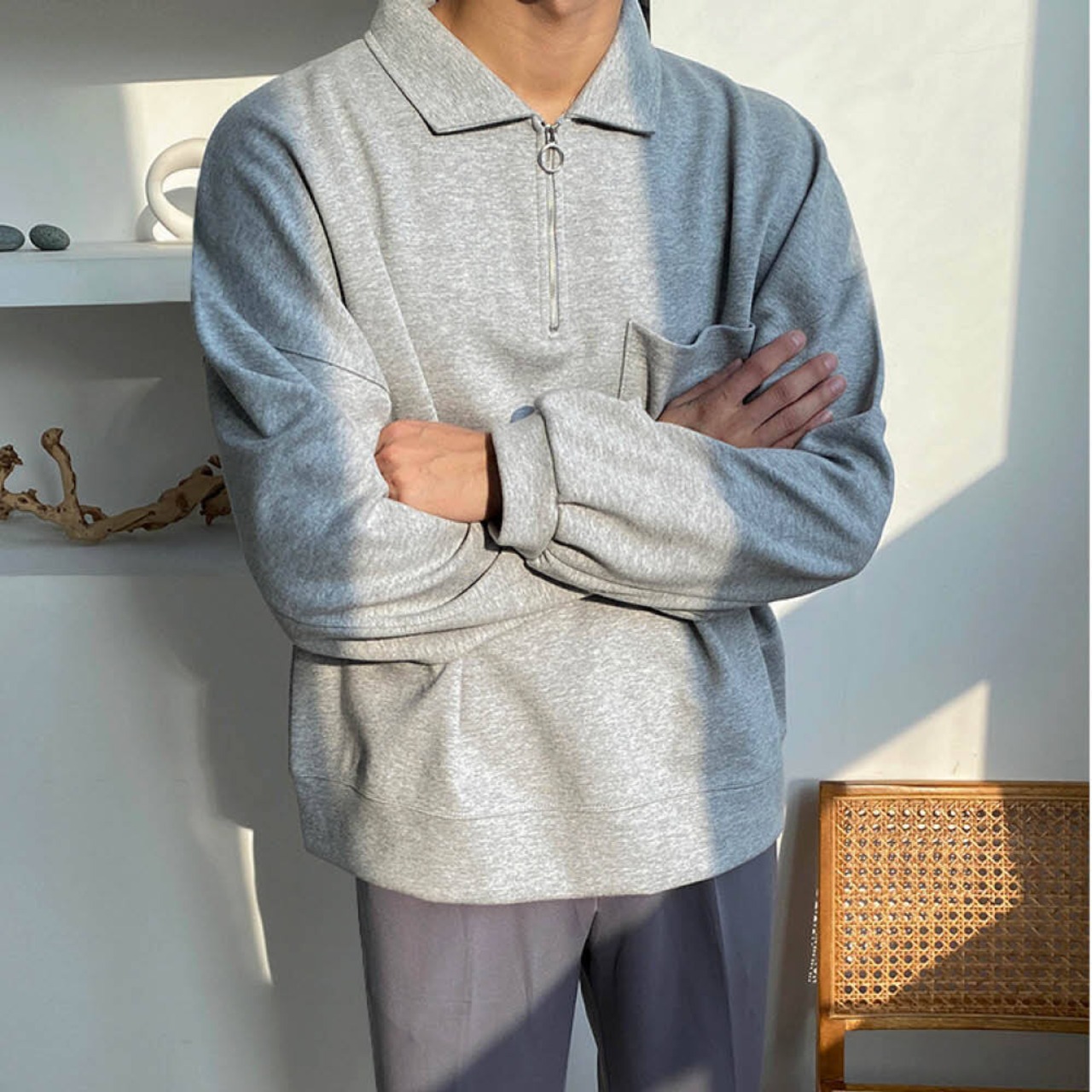 ジップポロスウェット　MT0080031