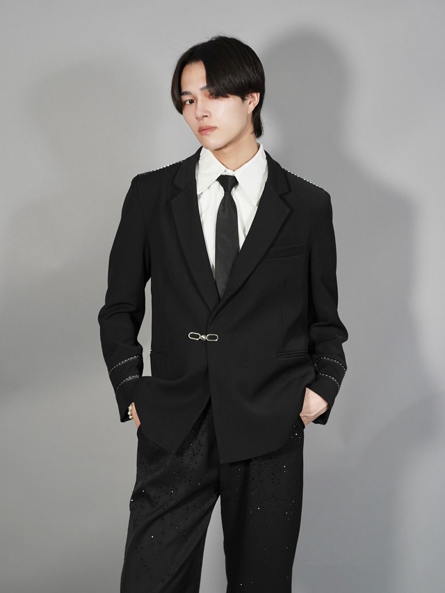 【ALUDE SELECT】hem studs line jacket