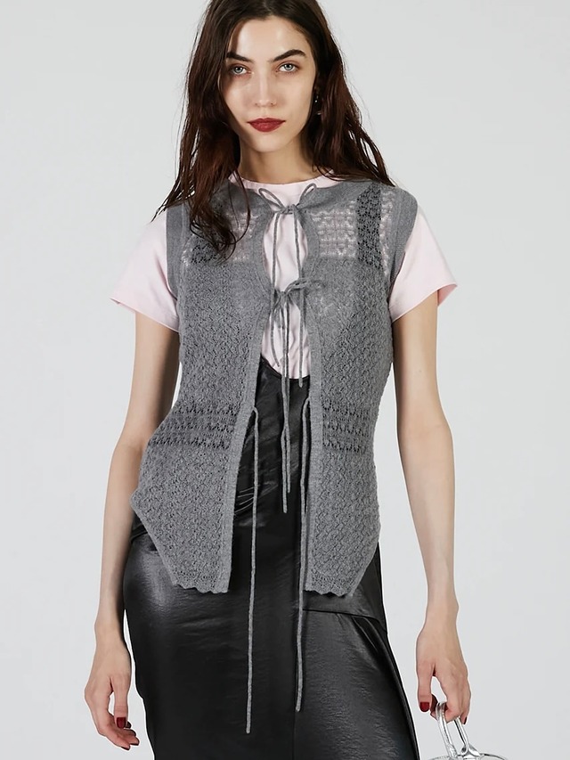 【25AW】PRANK PROJECT プランクプロジェクト / 2wayニットベスト / 2WAY Mohair knit vest