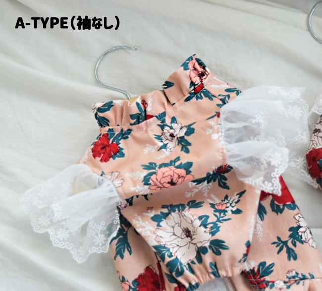 【SALE】フラワーブラウス XS ~ XL  /  犬服 新作 トップス 可愛い 犬の服 ペット洋服 ドッグウェア 犬 猫