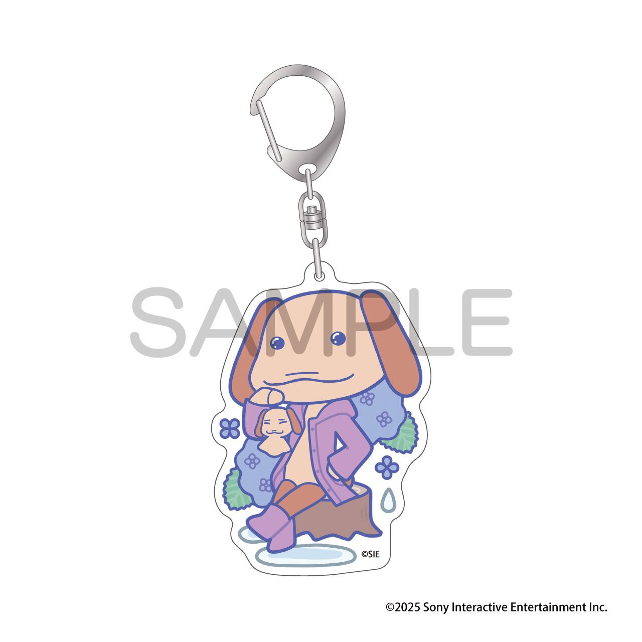 シナダグローバル もちねこ アクリルキーホルダー つままれ BK/WH MNAK