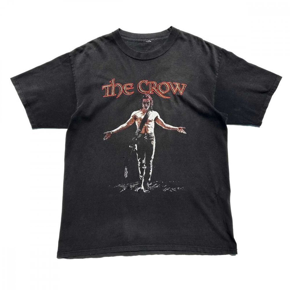 Vintage Movie T-shirt [The CROW] [Y2K-] Embroidery Front L | beruf