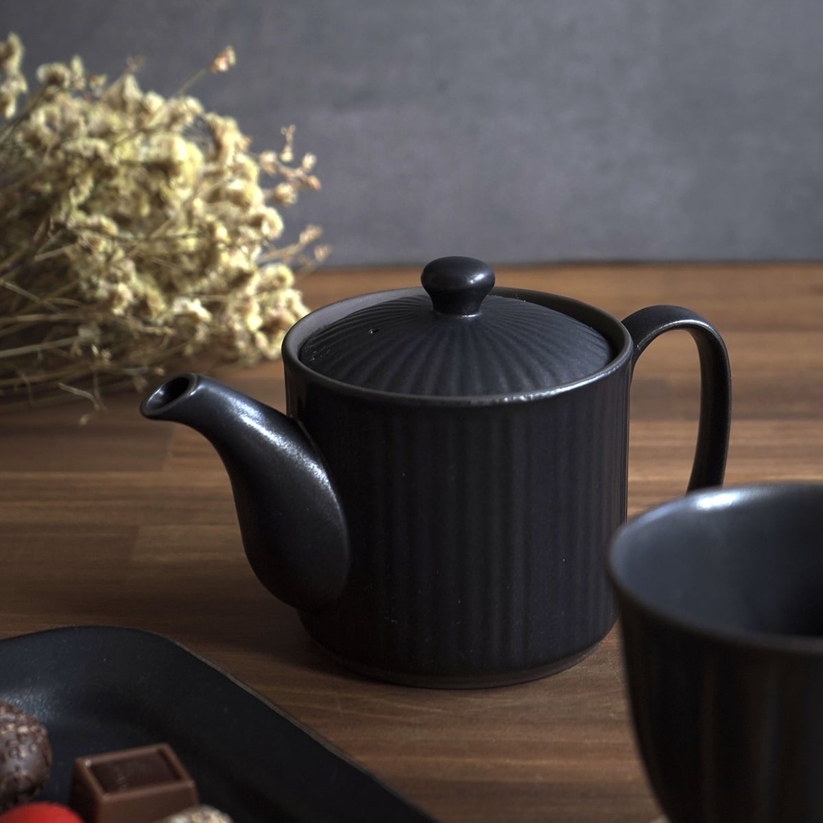 波佐見焼コーヒーポット（黒・新月） | 長崎良品