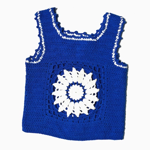 Vintage Crochet Knit Vest