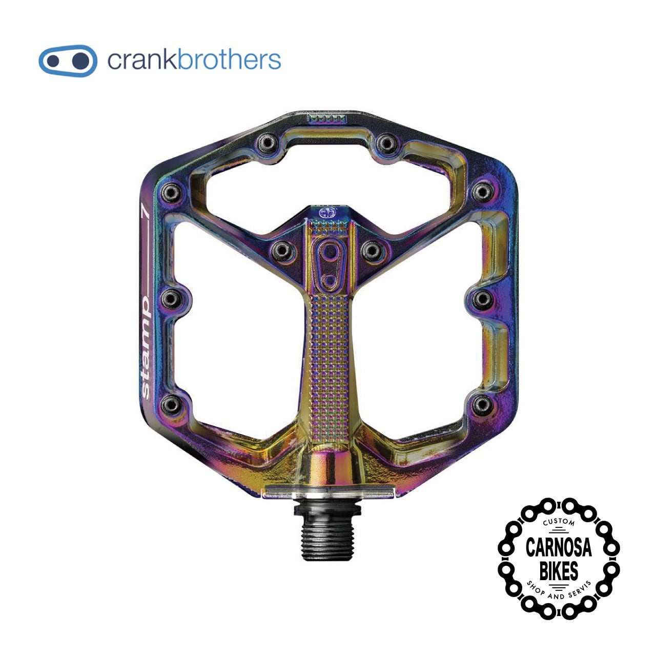 crankbrothers】STAMP 7 [スタンプセブン] ペダル SMALL Oil Slick