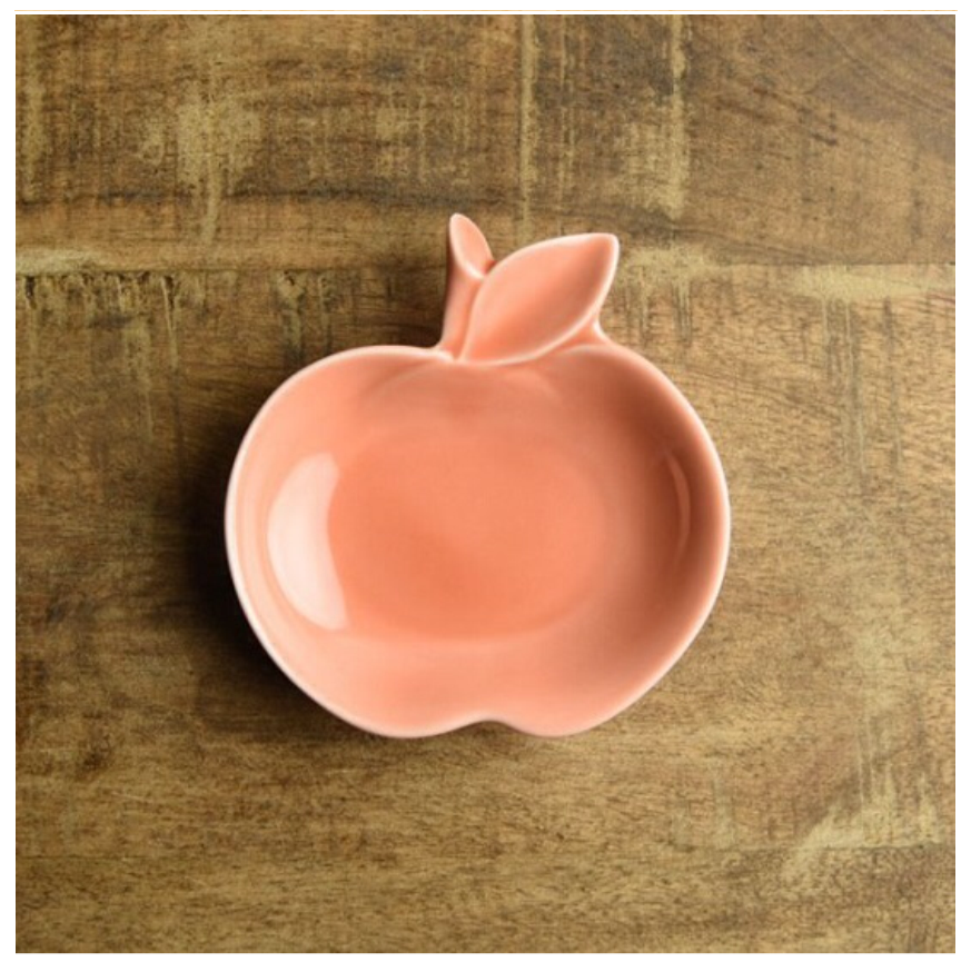 美濃焼 深山 apple りんご豆小皿 【橙/orange】 | 和雑貨 ゆとりの和