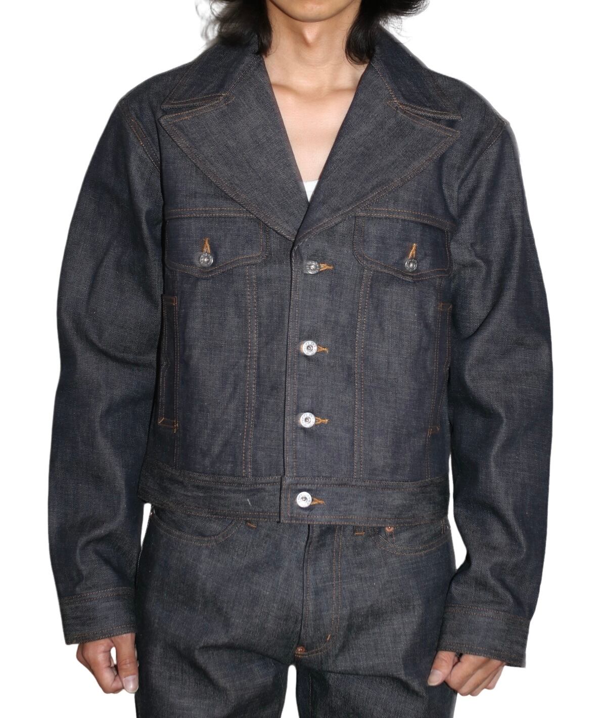 26AW】SUGARHILL. LAPEL DENIM JACKET(RIGID INDIGO) 26330201 | IAAAM