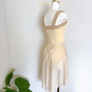 Shimmer Chiffon　シマーシフォン　ラップバレエスカート（cream)