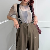 adjuster color stitch suspenders PT/moca