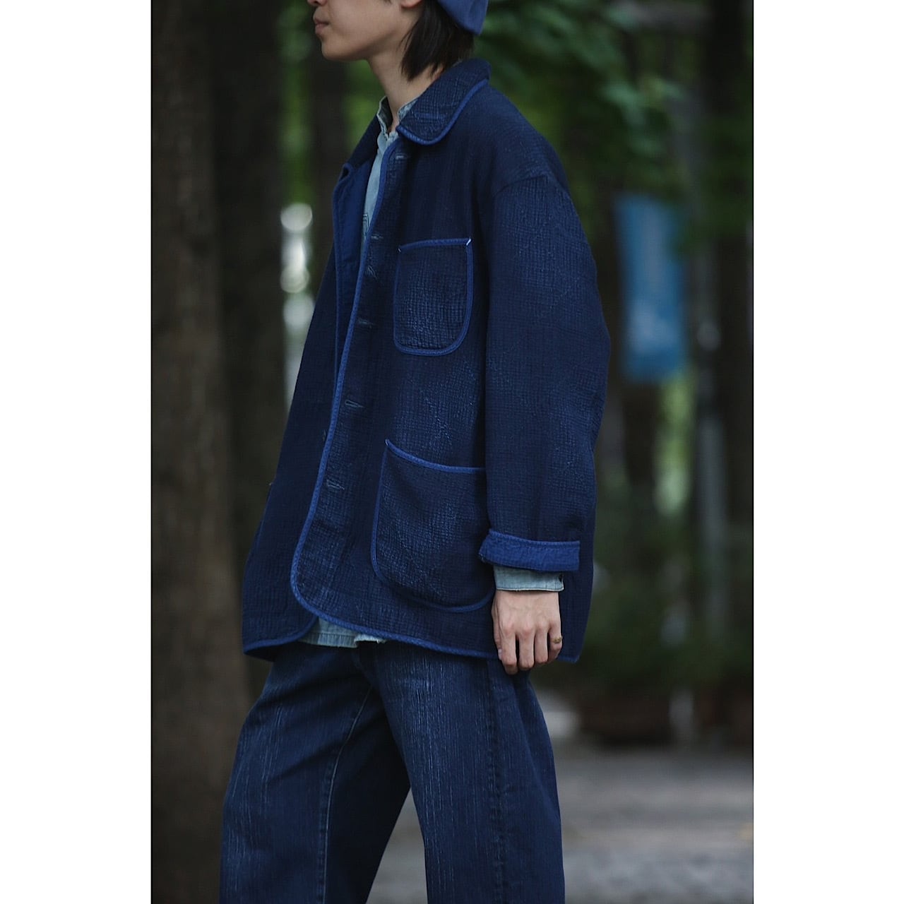NEW SASHIKO LIGHT FRENCH JACKET WATCH CHAIN ITEM -2024AW 