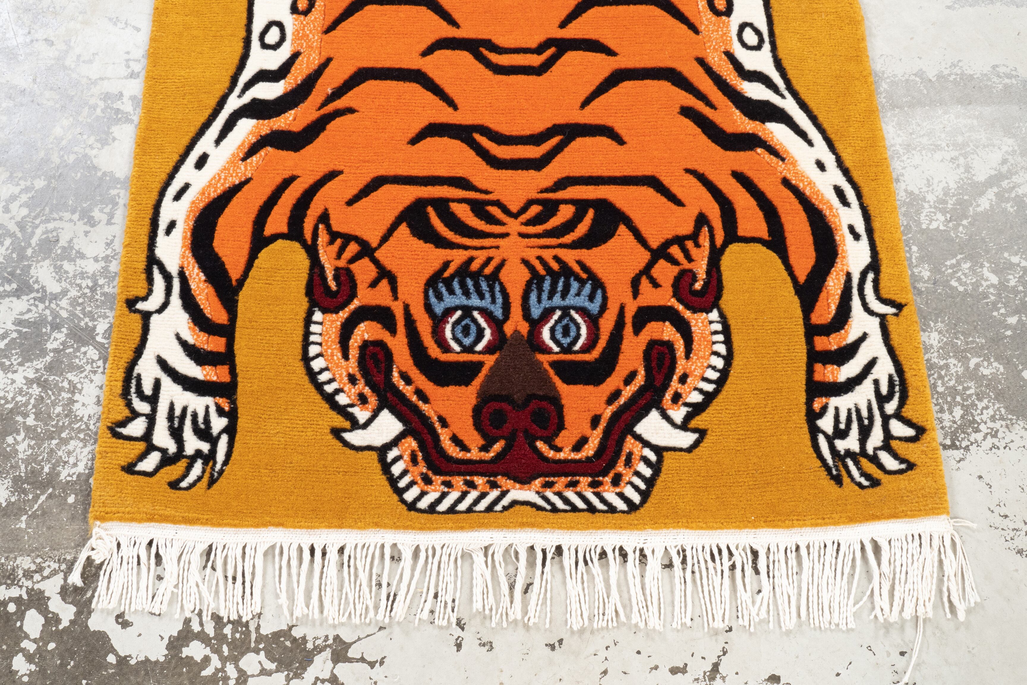 Tibetan Tiger Rug 《Sサイズ•ウール367》チベタンタイガーラグ