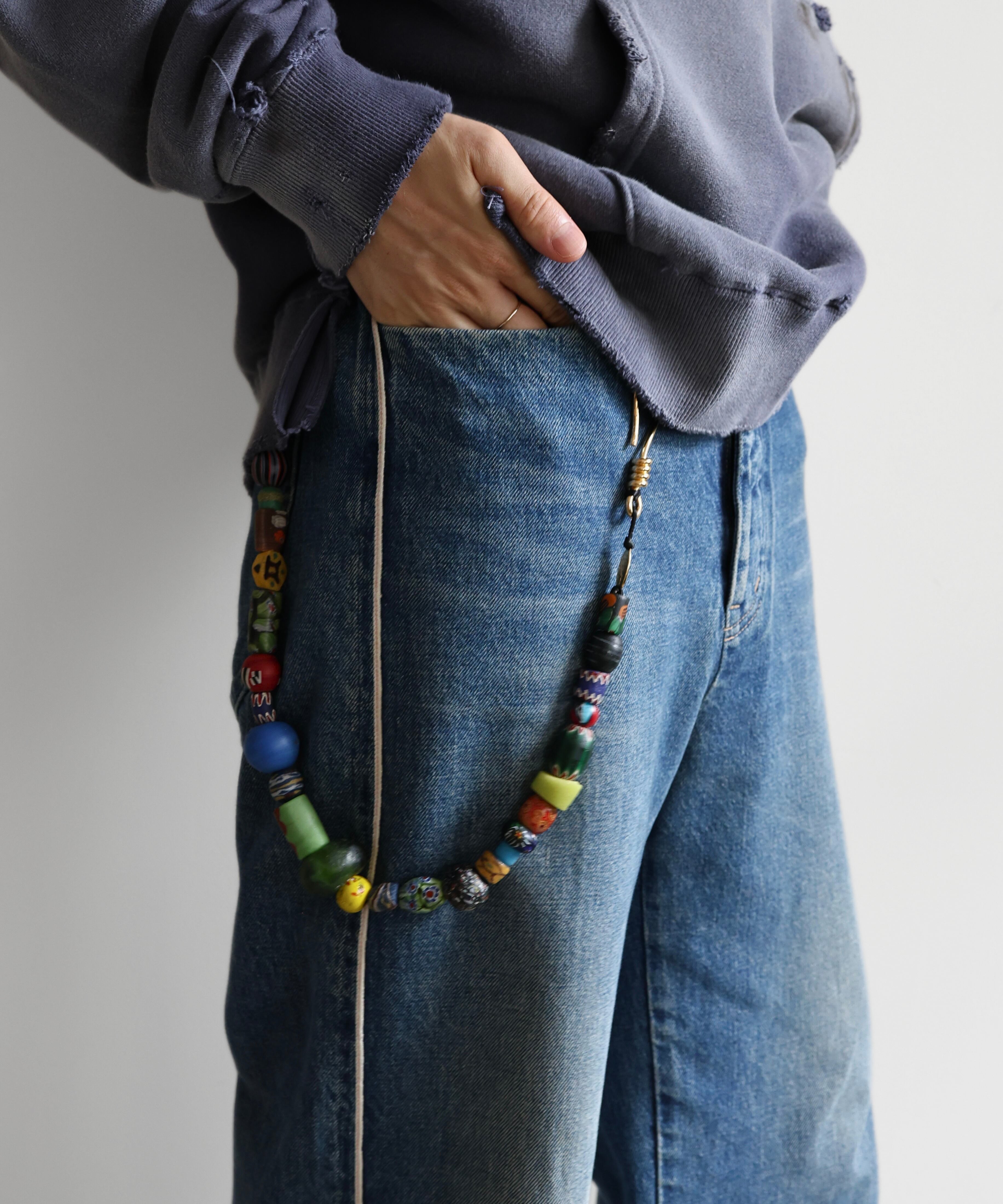 Lamrof /LM-26FW-AC01 AFRICAN BEADS CHAIN by SHITABAKABA
