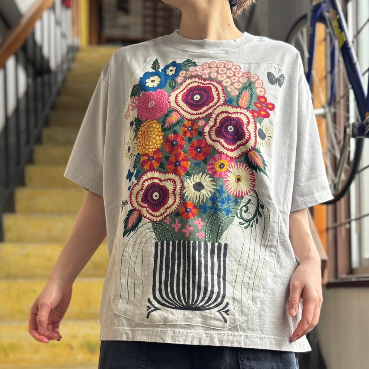 BOHEMIANS - ブーケパッチワーク ルーズTシャツ | clever elephant