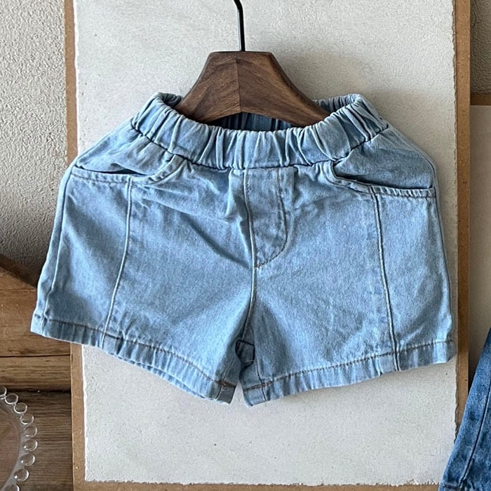 デニムハーフパンツ 80-120cm | rusii