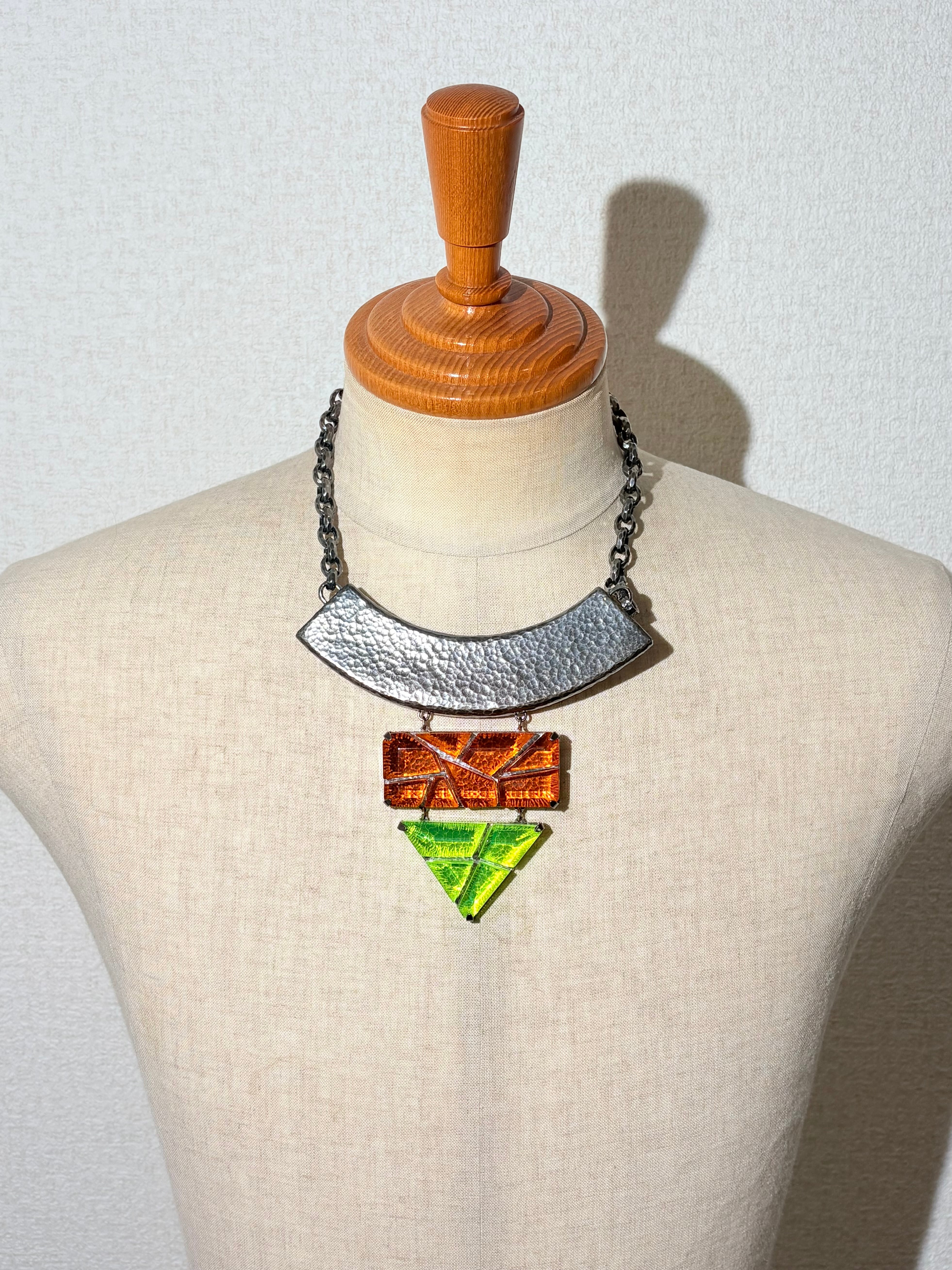 Plexiglas Geometric Necklace -BOTTEGA VENETA-