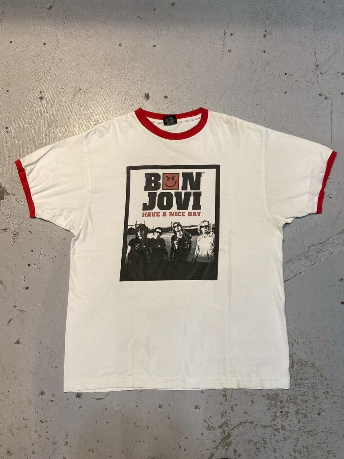 BON JOVI ヴィンテージ バンドTシャツ 両面プリント VINTAGE 00's BON JOVI 両面プリント RINGER T-SHIRT | vintage