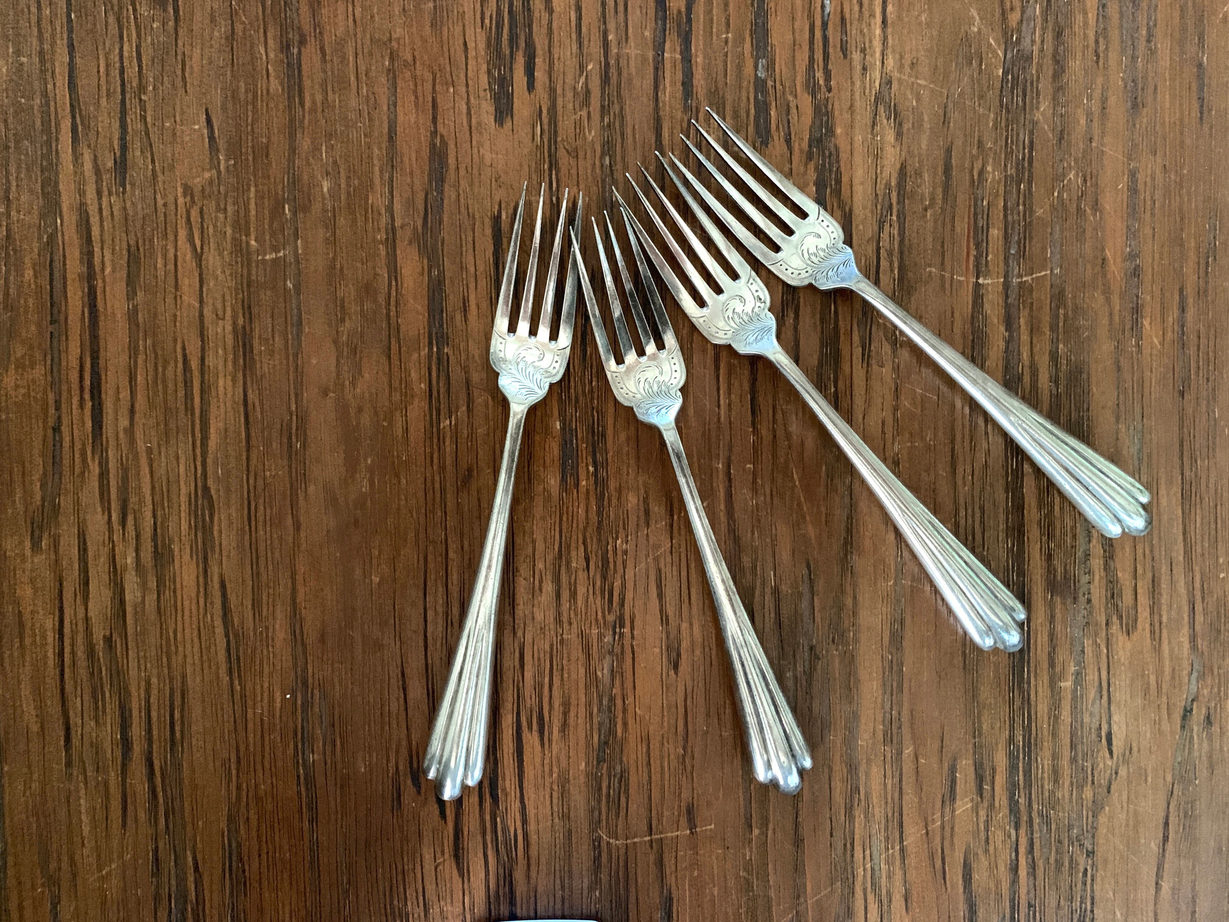 ヴィンテージ 銀メッキ フォーク フレンチアンティーク 1本あたり